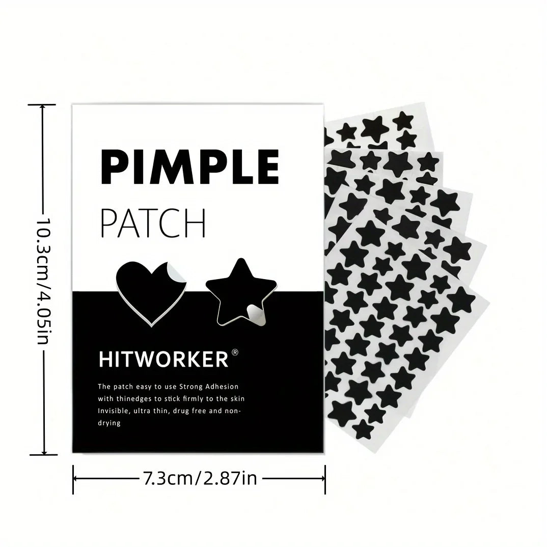 Black Heart Acne Patches